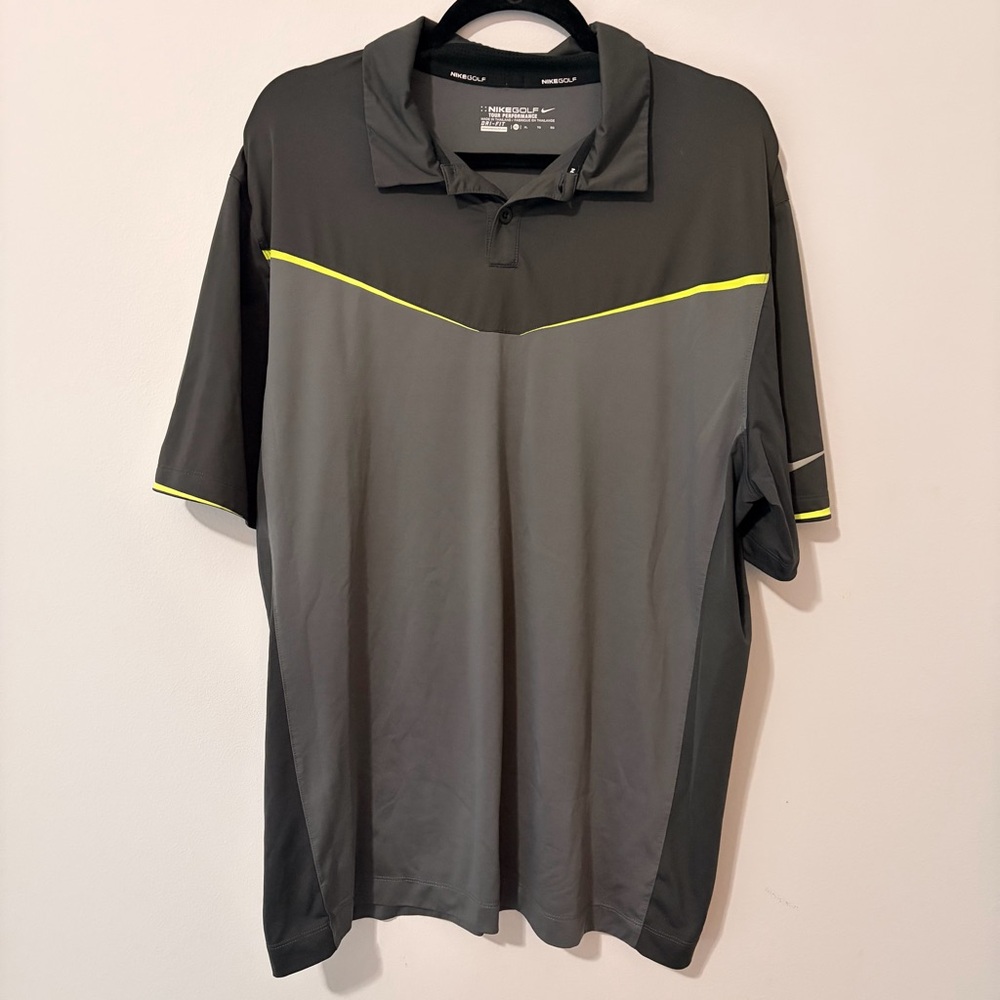 Nike Golf Dri-FIT Men’s XL Gray Polo Shirt
